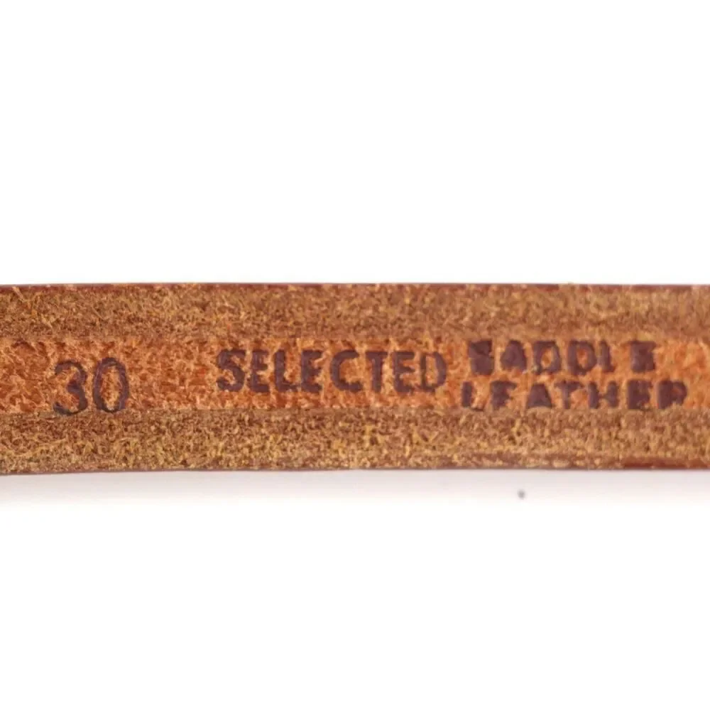 SELECTED BROWN GENUINE LEATHER 5/8